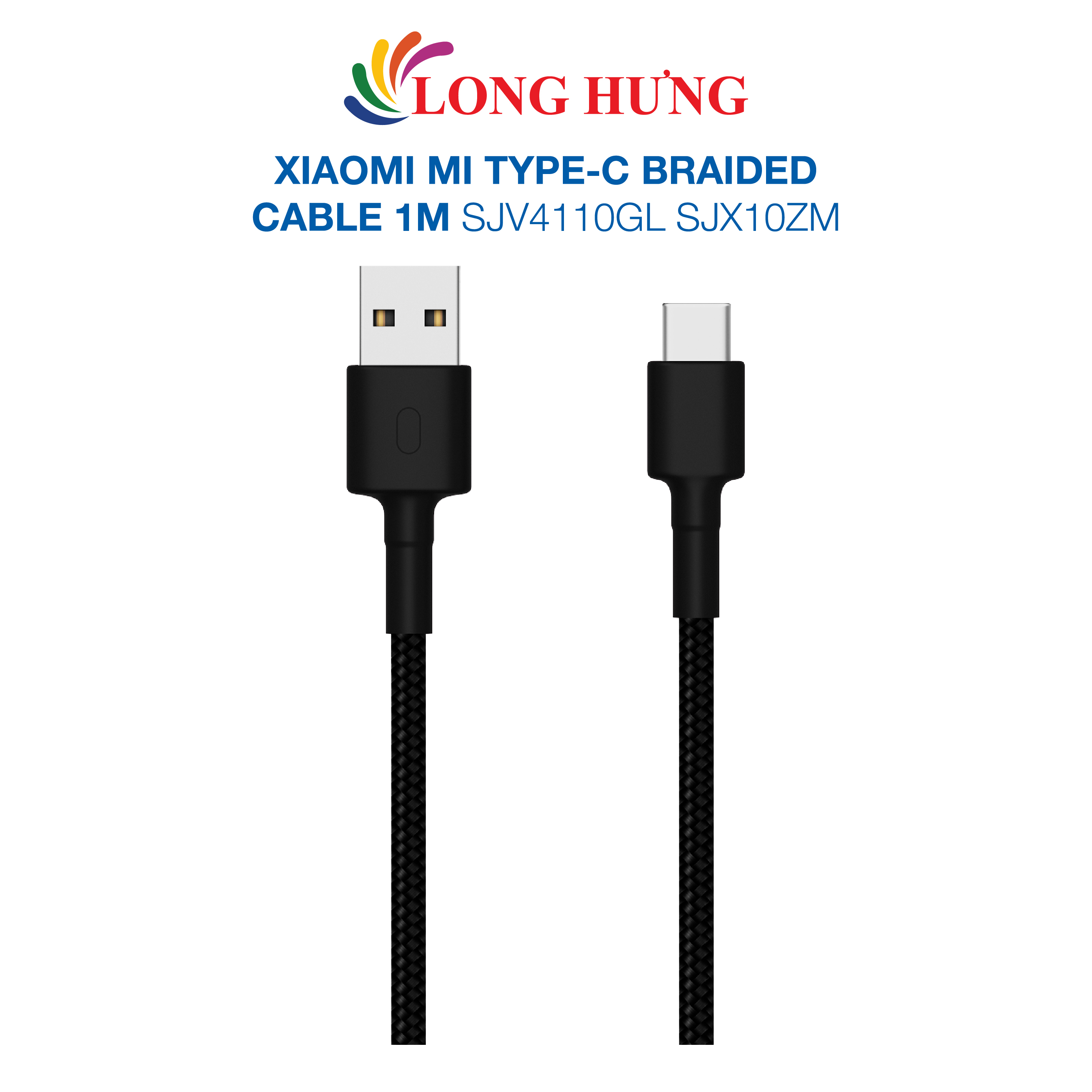 Cáp USB Type-C Xiaomi Mi Type-C Braided Cable 1m SJV4109GL/SJV4110GL SJX10ZM - Hàng chính hãng - Cổng Type-C to Type-C tiện lợi, độ dài 1m, dòng điện ổn định