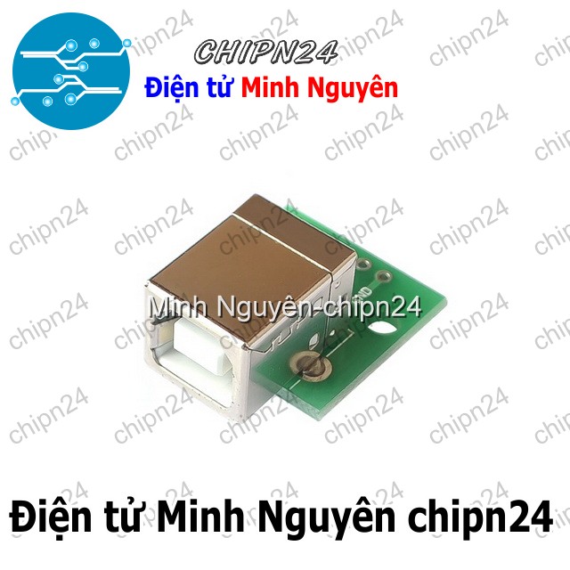 [1 cái] (KG1) Đế chuyển Adapter USB B Cái Vuông to DIP (PCB chuyển, Mạch chuyển)