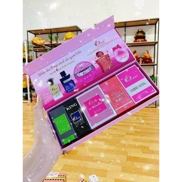 Set Nươc Hoa 5 Chai Mini Siêu Thơm, Ngọt Ngào