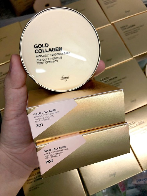 Phấn Phủ Nén  Gold Collagen 9,5g