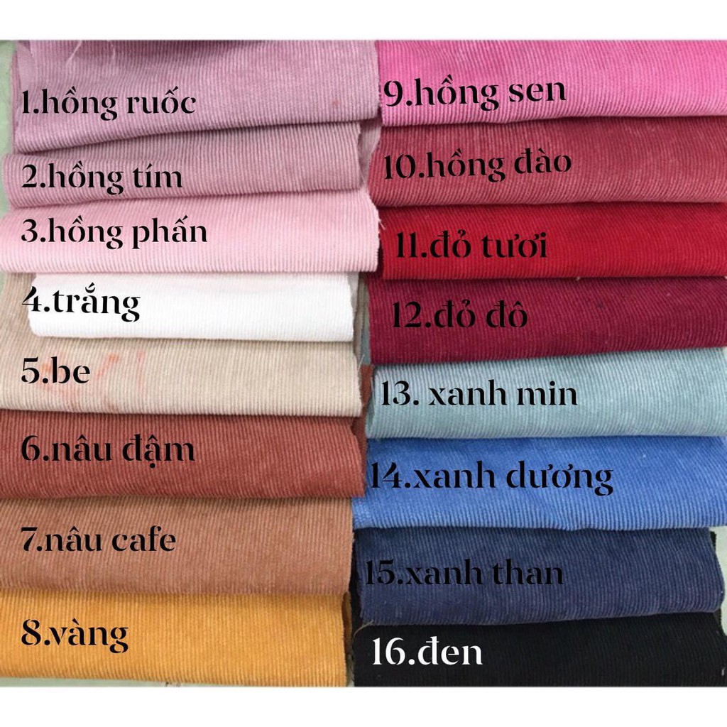 Vải nhung tăm trơn tăm nhỏ