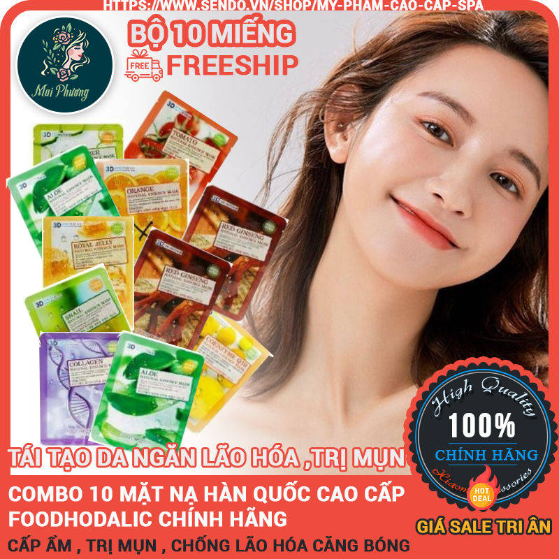 Mặt nạ dưỡng da hàn quốc combo 10 miếng