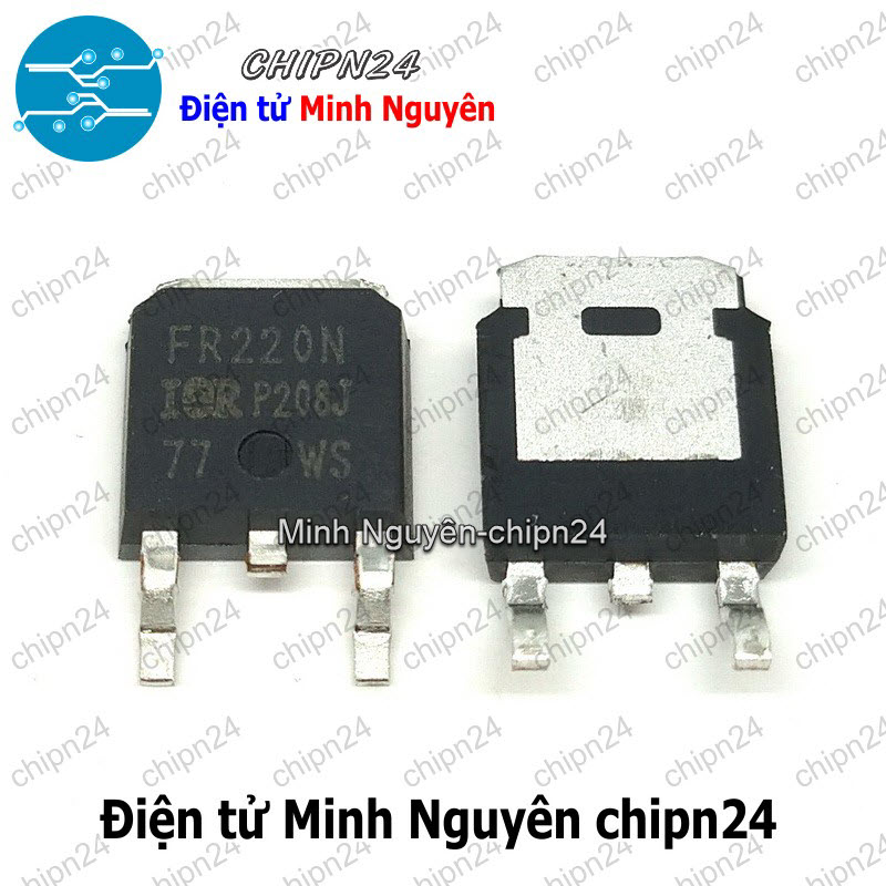 [2 con] (SOP) Mosfet Dán FR220 TO-252 5A 200V Kênh N (SMD) (IRFR220NTRPBF FR220N IRFR FR 220) - HH006231