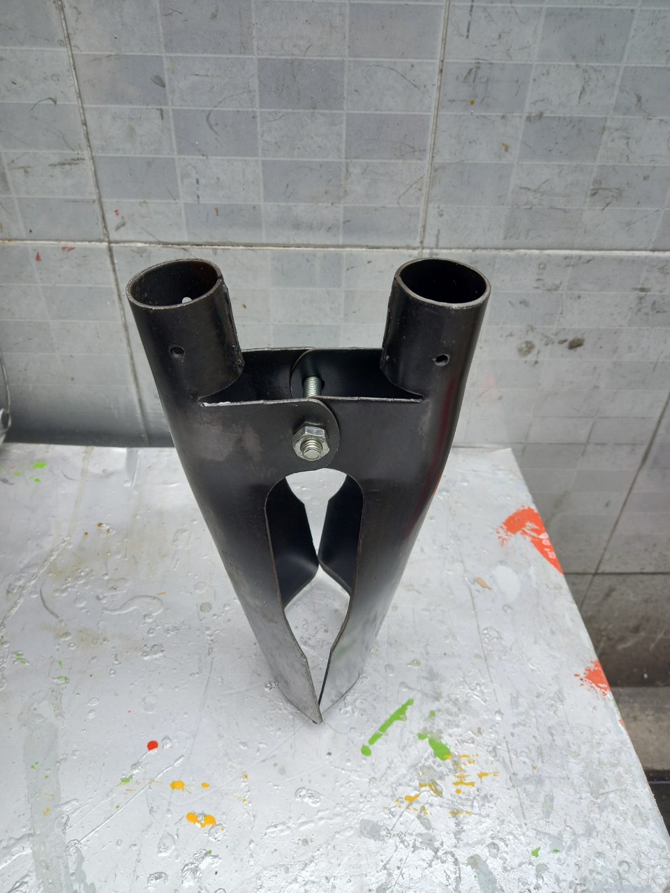 (HCM)Gắp đào lỗ trụ điện - Len kẹp đào đất - Cạp đất