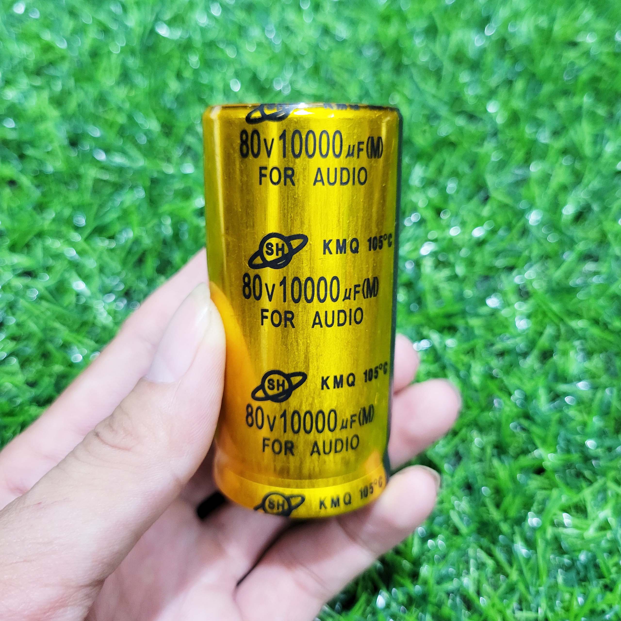 Tụ Lọc Nguồn 80V 10.000uF Size 3cm Màu Đỏ Màu Vàng 3CM X 6CM