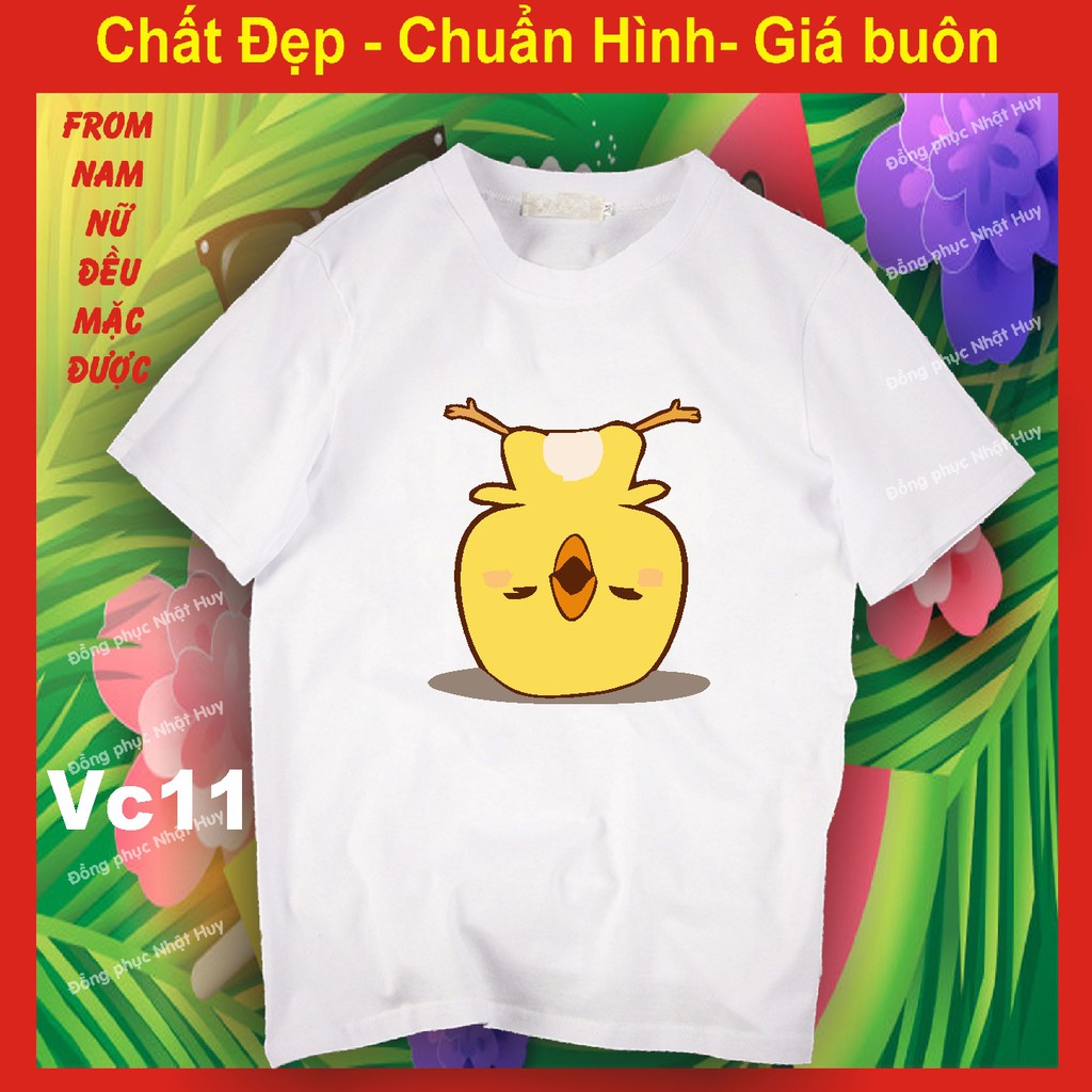 Áo thun vịt tik tok 11, biểu cảm,phông bao đổi trả