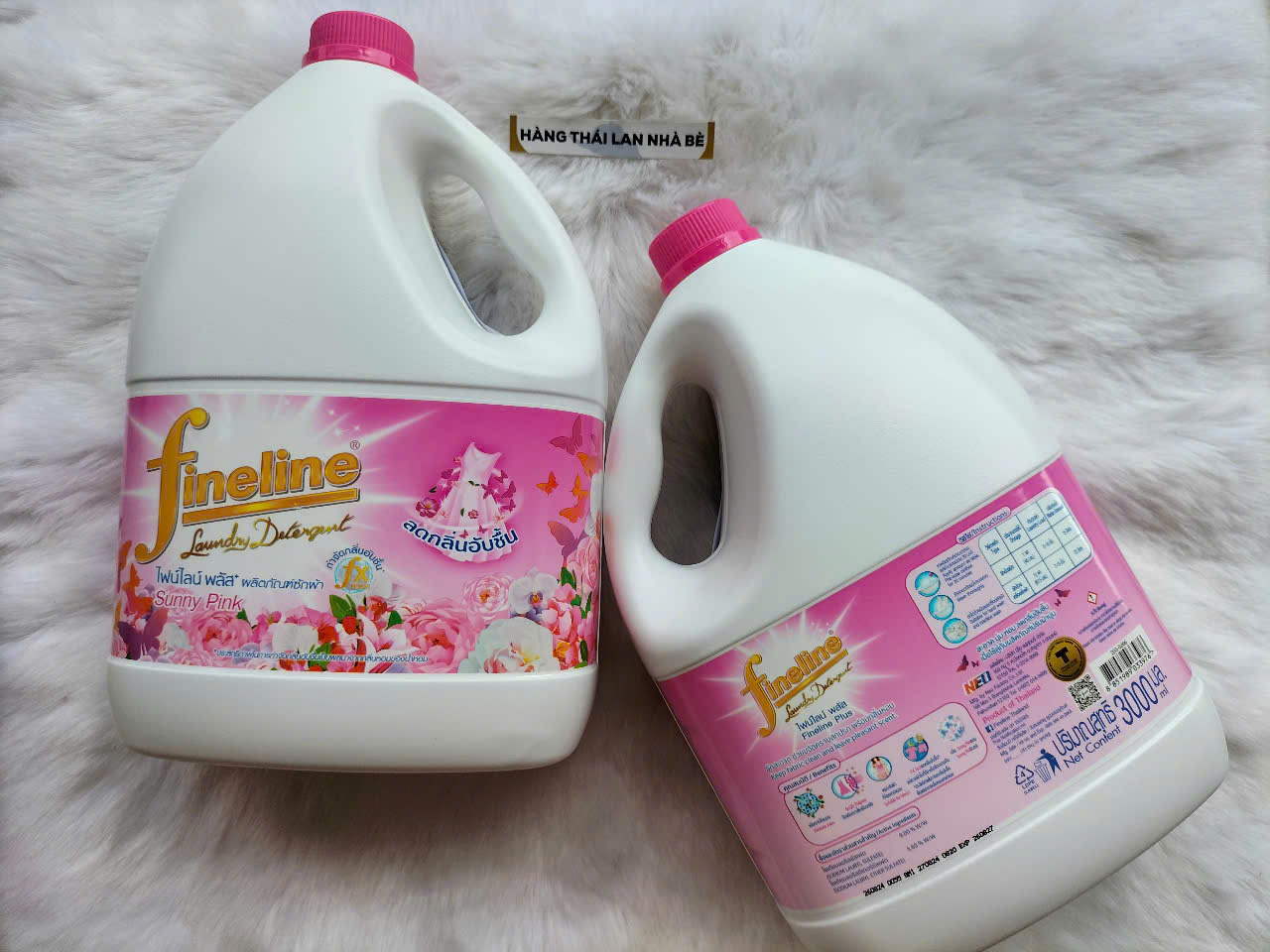 Nước giặt Fineline Thái Lan 3000ml ( màu Hồng)