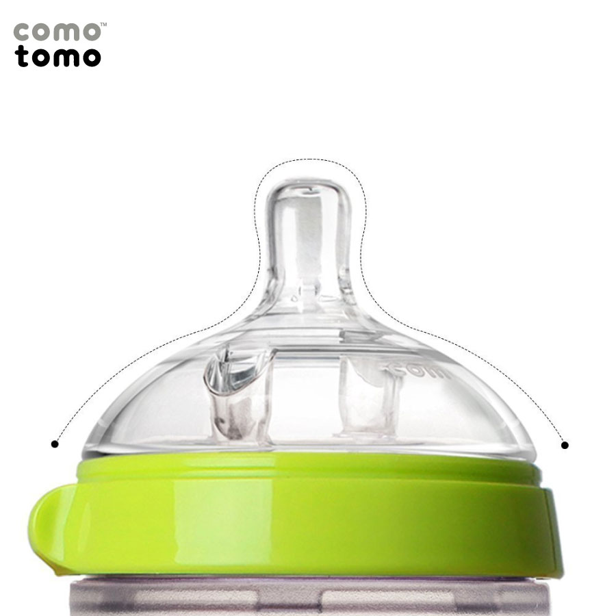 [HCM]Bình sữa silicone Comotomo 150ml (Xanh)