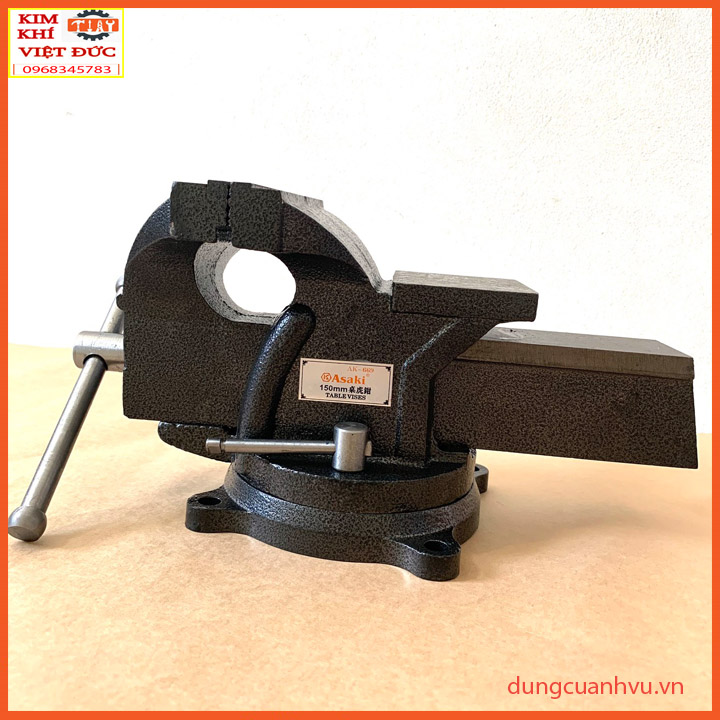 Ê tô bàn nguội xoay 360 độ Asaki AK-669 6 inch độ mở 150mm