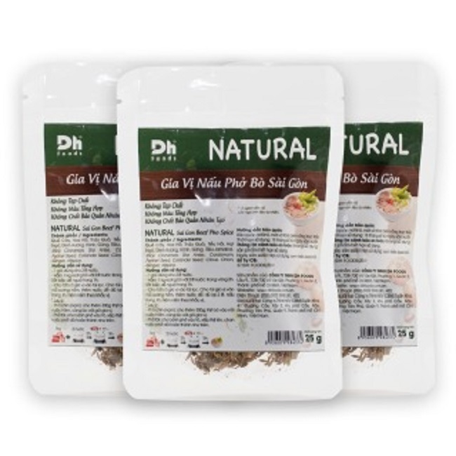 [FreeshipMAX] Combo 3 Gói Natural Gia Vị Nấu Phở Bò Sài Gòn DH Foods . Mang chọn yêu thương đến gia đình Việt HBAUTO