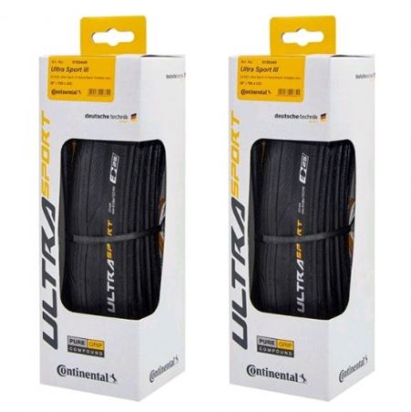 Lốp Continental Ultra Sport III 700x25C, lốp gập siêu nhẹ cho xe đua đường trường, có hộp- 1 chiếc