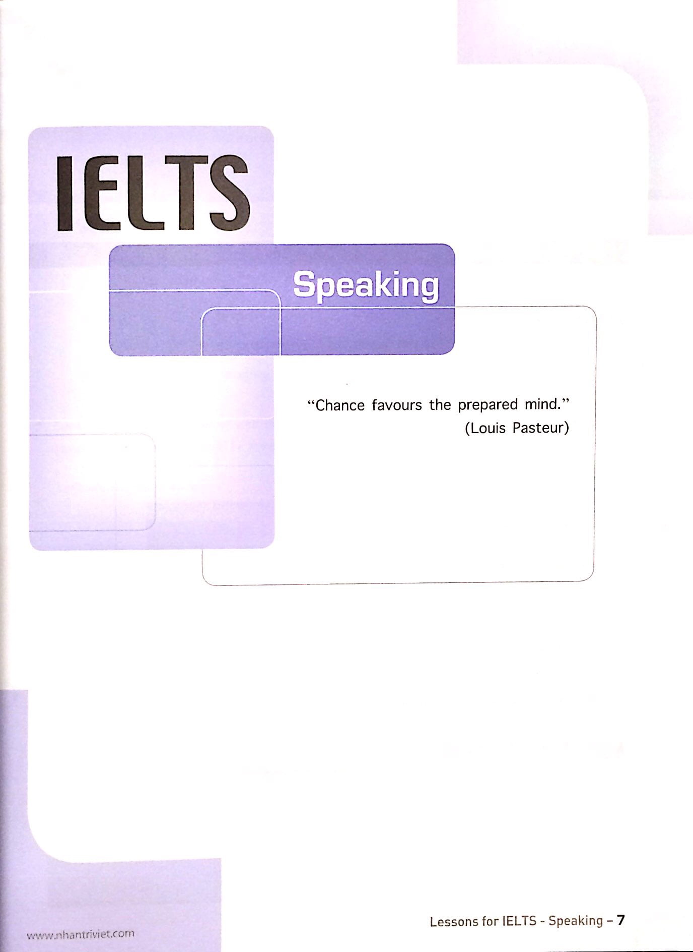 Sách Fahasa - Lessons For IELTS - Speaking