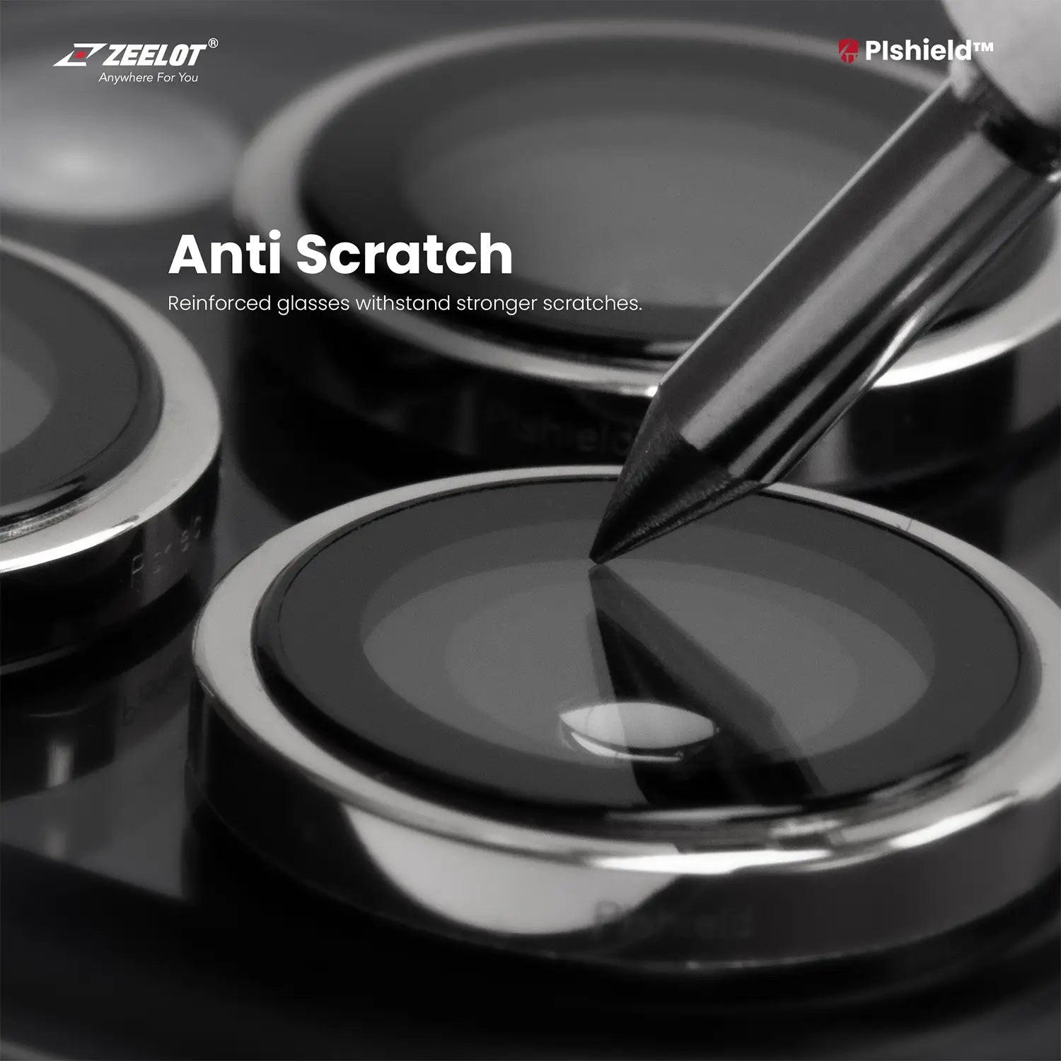 Kính Cường Lực Camera ZEELOT PIshield Titanium iPhone 15 Pro 15 Promax