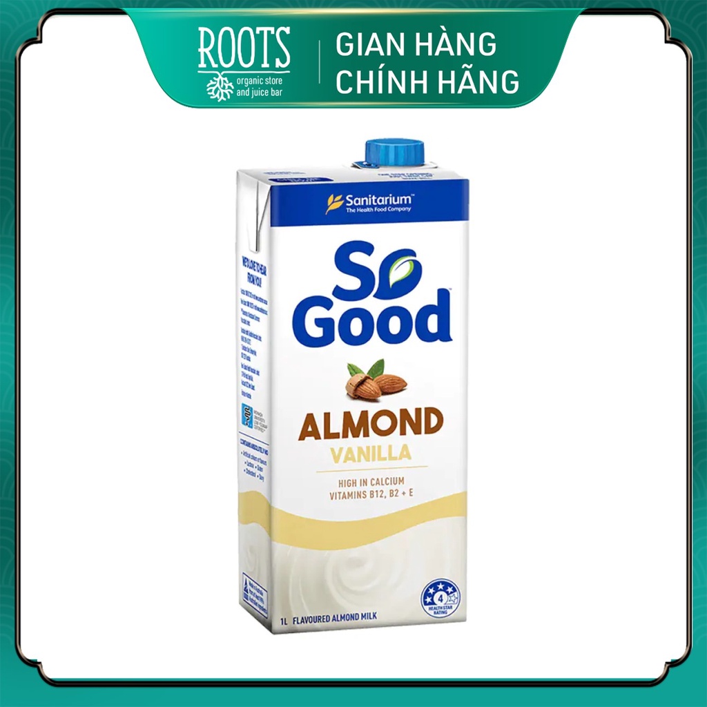 Sữa Hạnh Nhân Hương Vani, So Good, Almond Milk, Vanilla