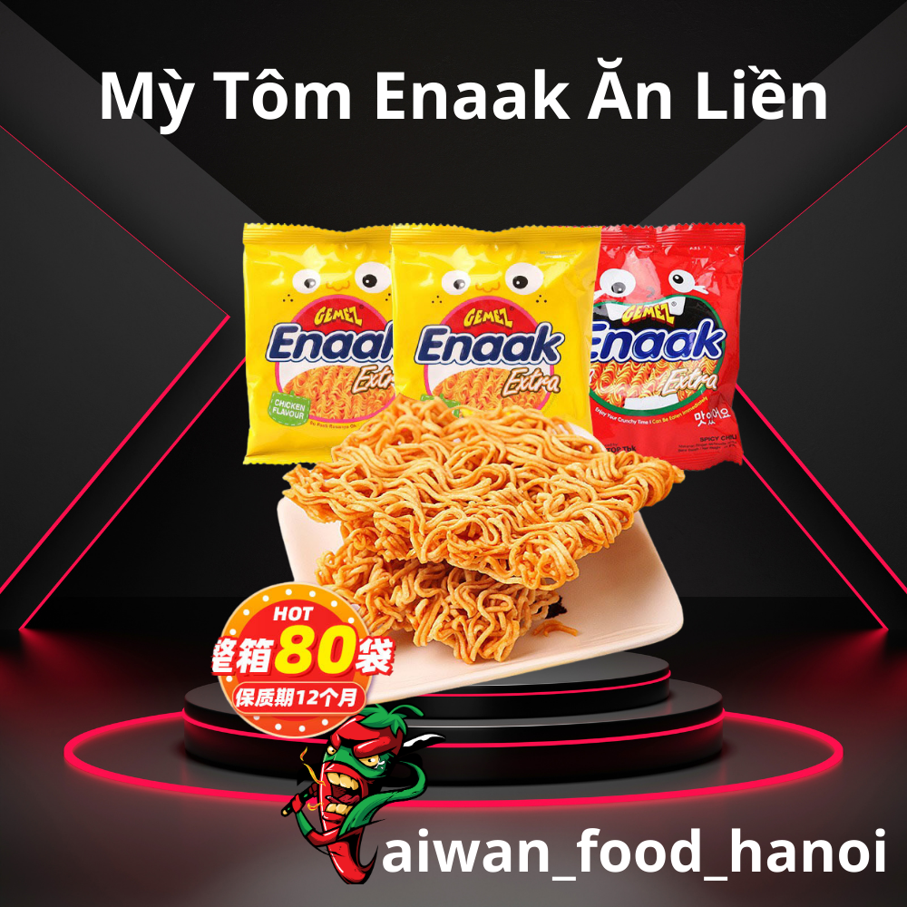 Mỳ Tôm ENAAK Ăn Liền - Mỳ Trẻ Em Enaak Vị Gà - Gói 30G - Taiwan Foods