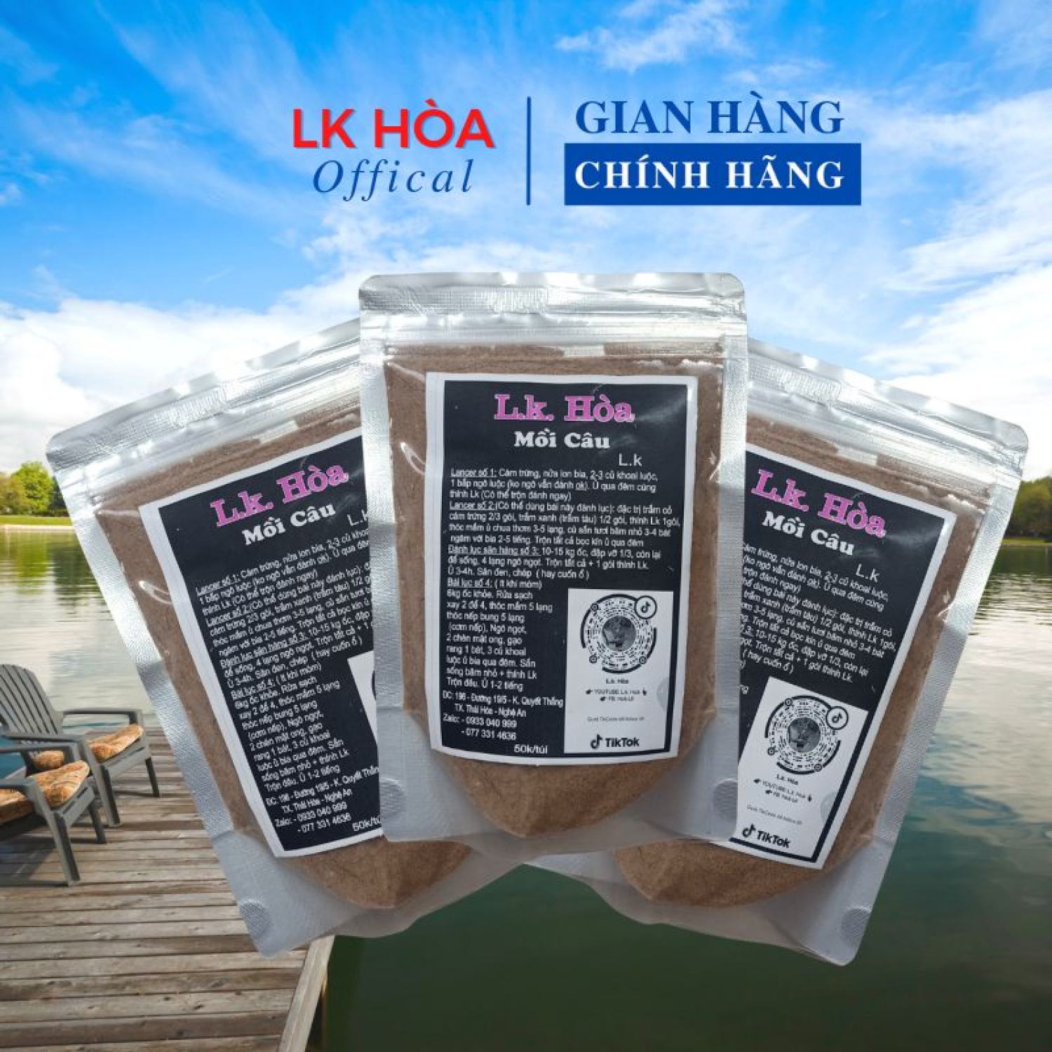 Mồi câu cá chép, trắm, trôi siêu nhạy lk hòa thính câu cá lk đánh được tất cả các loại cá