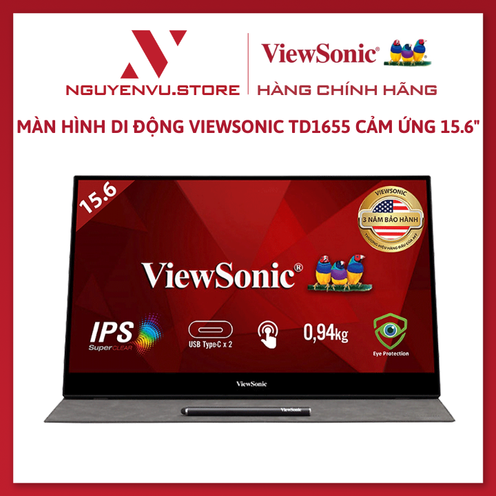 ViewSonic td1655 portable display touch -authentic
