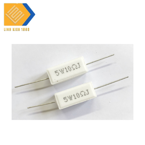 [  3 CON ] Điện Trở 10 Ohm 5W chân cắm xuyên lỗ