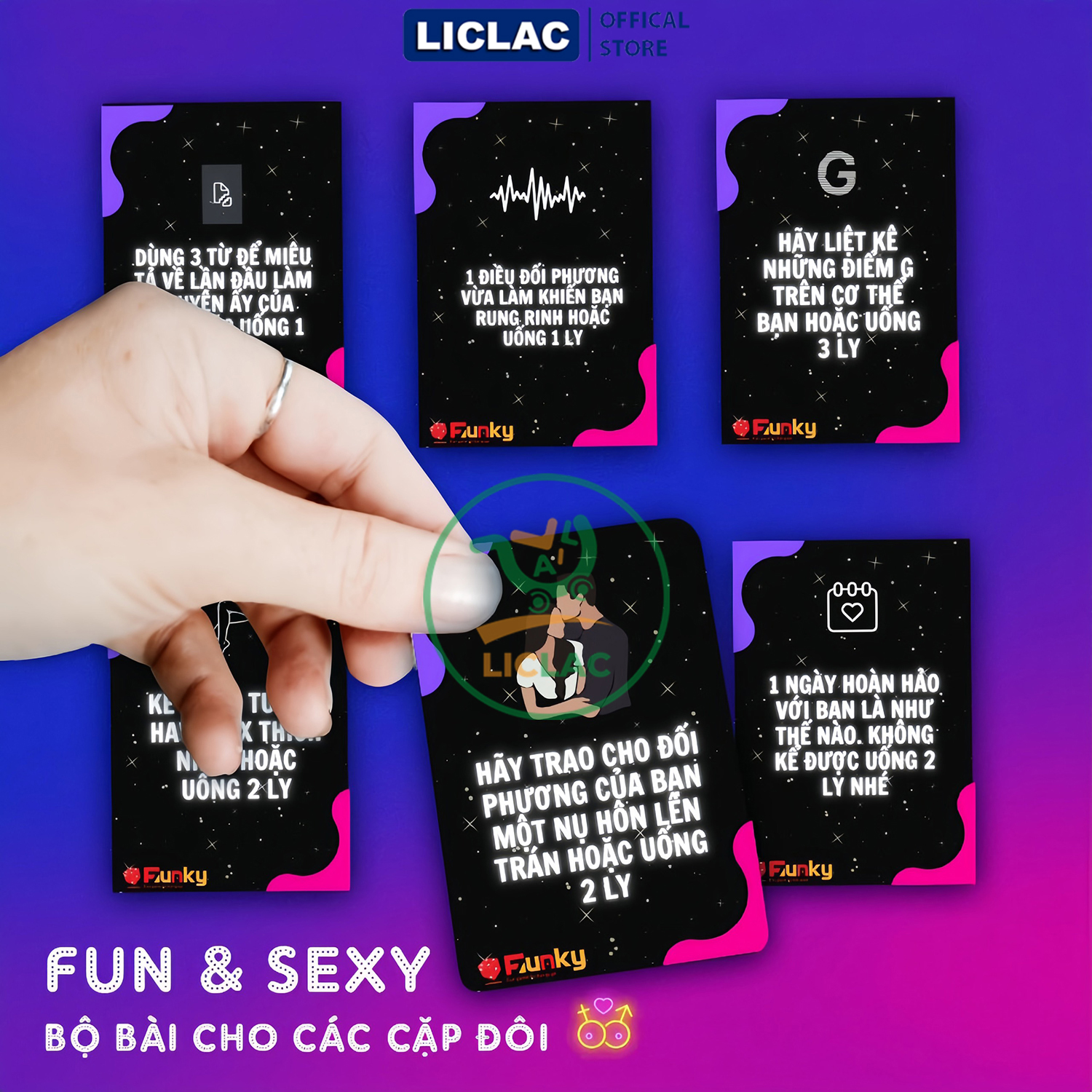 Bộ bài Whisky 58 Lá - Drinking Game For Couple, Bài Nhậu phiên bản dành cho Cặp Đôi có một đêm nồng cháy