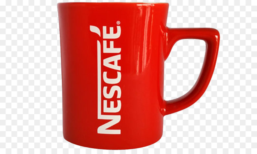 Ly sứ  Cốc sứ Nescafe màu đỏ