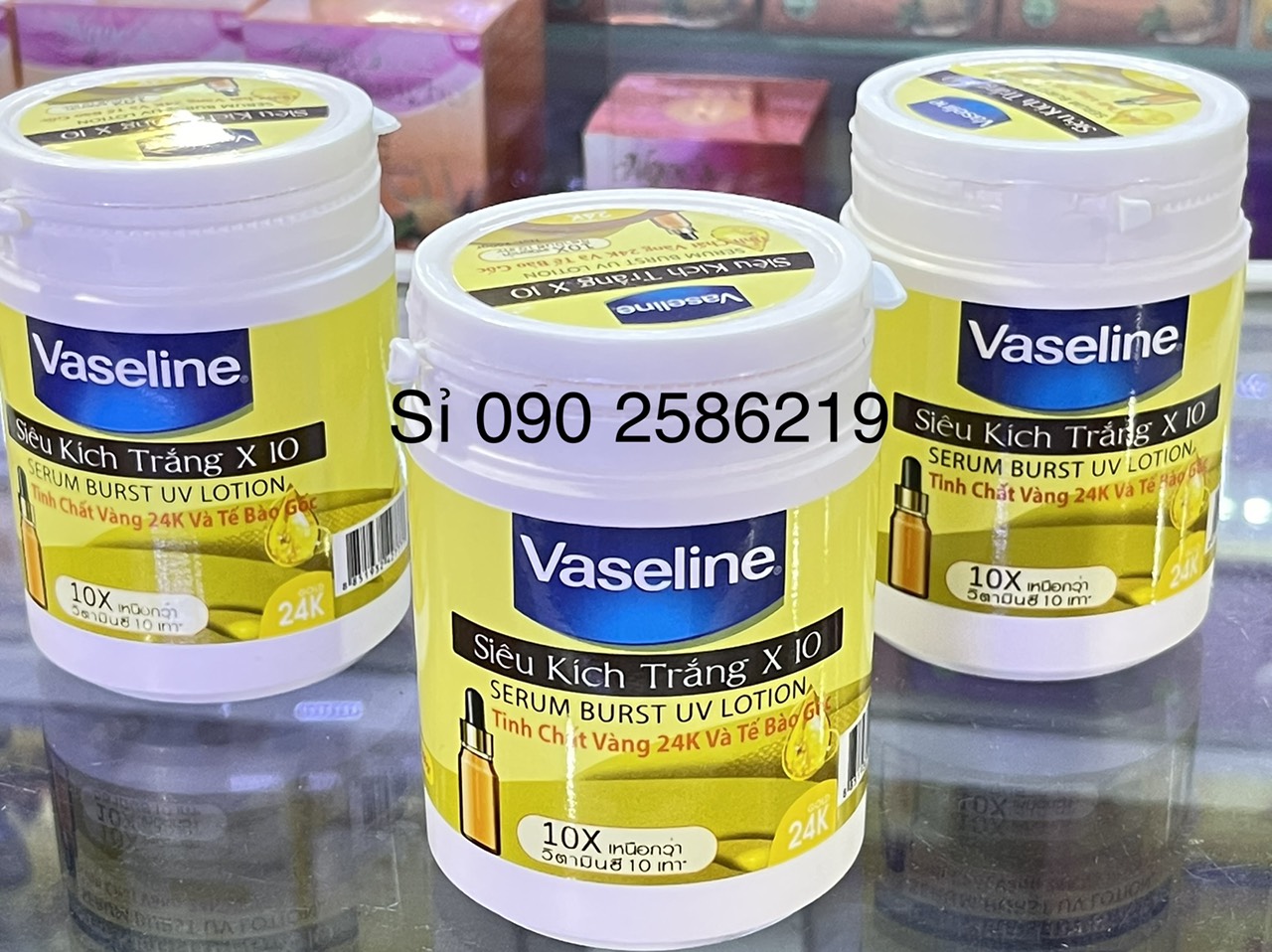 Body Siêu Kích Trắng Vaseline X10 250g