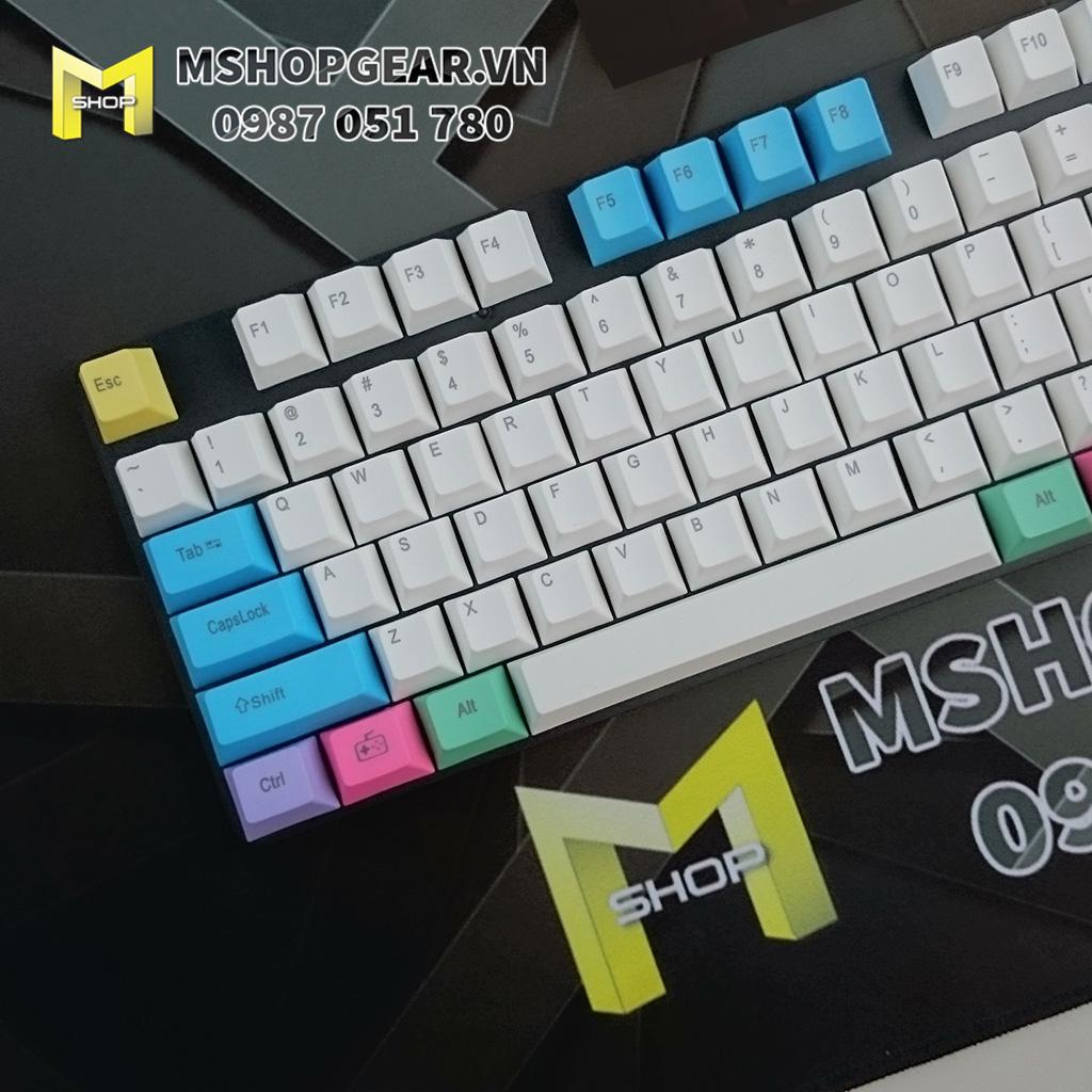 Set keycap Chalk thick PBT top print oem profile 108 keys