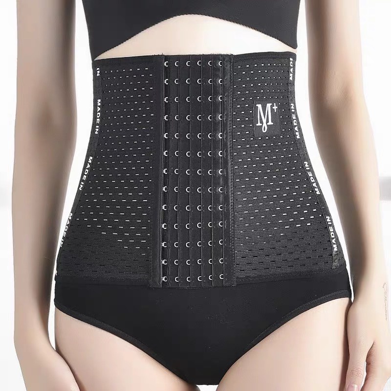 Gen nịt bụng Sline định hình bụng dưới hiệu quả 6 nấc cài ️ Đai nịt bụng sau sinh latex giảm mỡ siết eo M+