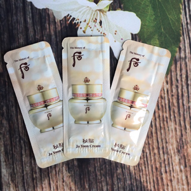 10 Gói Kem Dưỡng Chống Lão Hóa Whoo Bichup Cream Giảm Mụn, Chống Lão Hóa, Hồng Nhuận Da 1ml