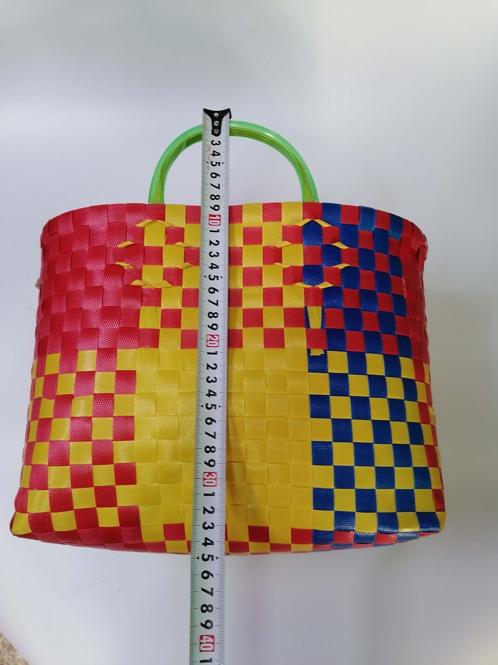 Giỏ Xách Đan Dây Nhựa ( 33x35cm )