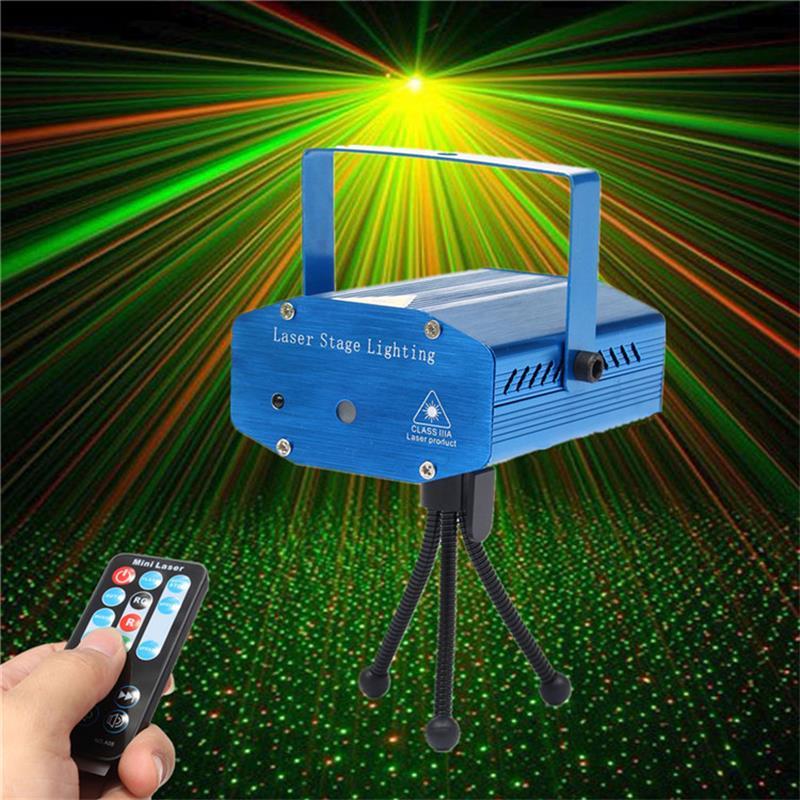 Đèn Chiếu Laser Vũ Trường Cảm Biến Âm Thanh - chiếu sao trang trí