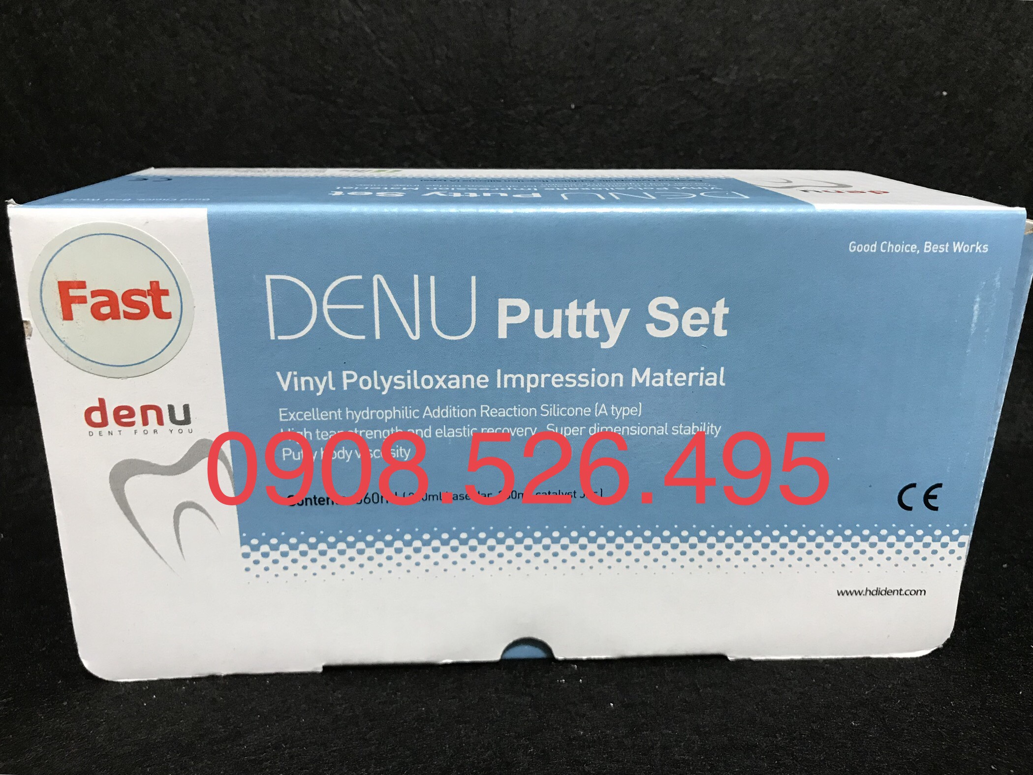 Cao su đặc lấy dấu nha khoa Denu