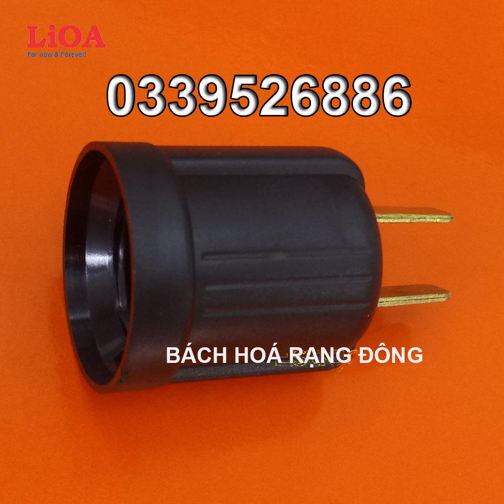 Đui đèn liền phích cắm LiOA đui xoáy E27