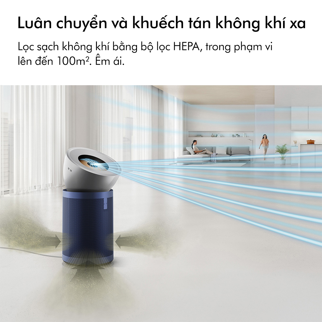 [DUY NHẤT 26.6: NGÀY HỘI THƯƠNG HIỆU DYSON] Máy lọc không khí Dyson Purifier Big + Quiet Formaldehyde BP03 (Xám Trắng/Xanh Phổ)