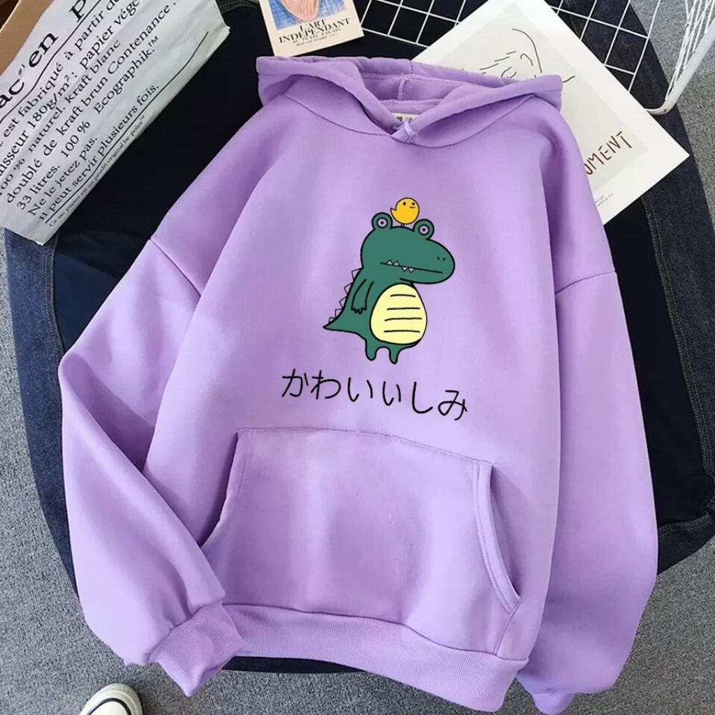 ÁO KHOÁC NỈ UNISEX FORM RỘNG NAM NỮ NHIỀU MÀU IN LOGO KHỦNG LONG CỰC ĐẸP ÁO KHOÁC HOODIE LOCAL BRAND