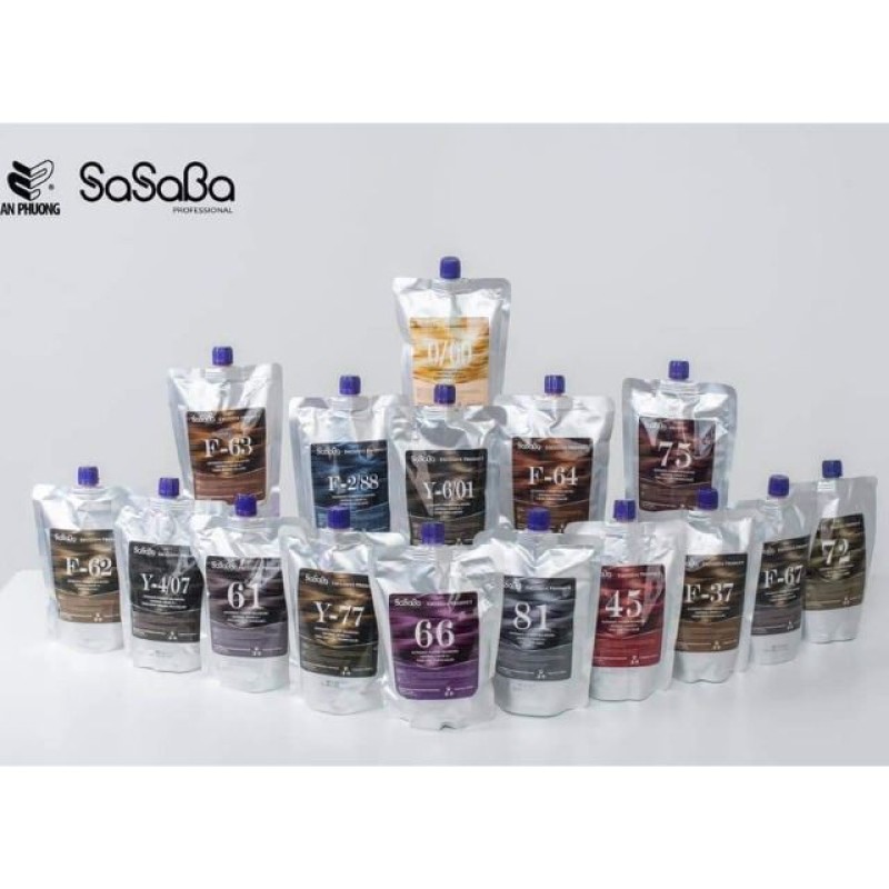 Thuốc nhuộm phủ bạc sasaba tựu cân bằng nhiều khúc màu túi 450ml