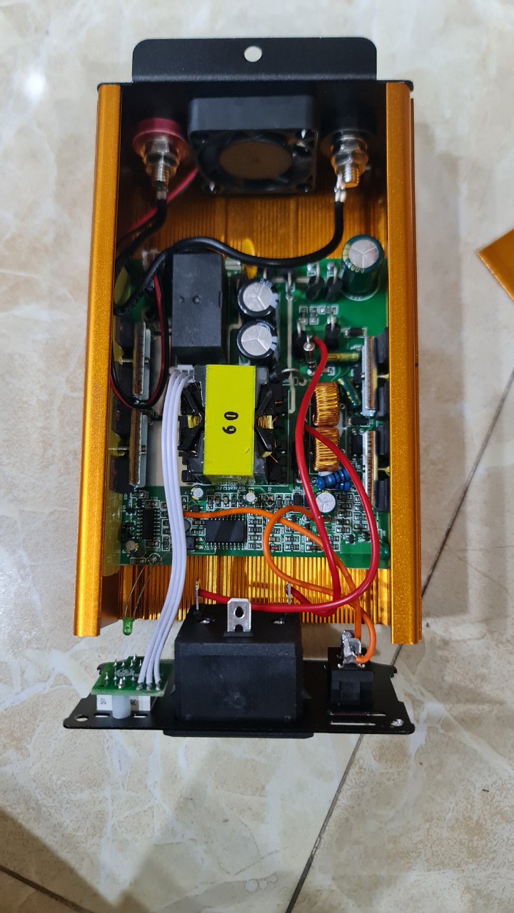 Bộ kích điện, bộ đổi nguồn ắc quy inverter 24v,48v,60v lên 220v 1500w