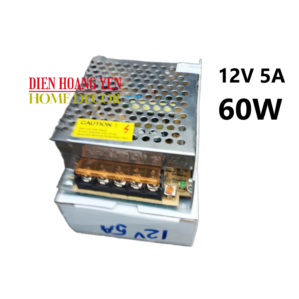 Nguồn tổng tổ ong 12V 5A 60W BẢO HÀNH 12 THÁNG