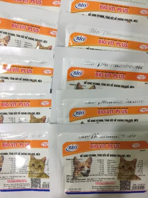 BIO-VIT PLUS 5G. Bổ sung Vitamin tăng sức đề kháng cho chó mèo