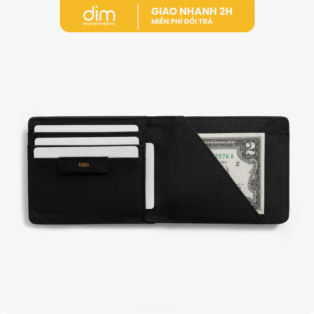 Ví Vải DIM Cross Wallet - Ngang (Ngăn lấy tiền nhanh)