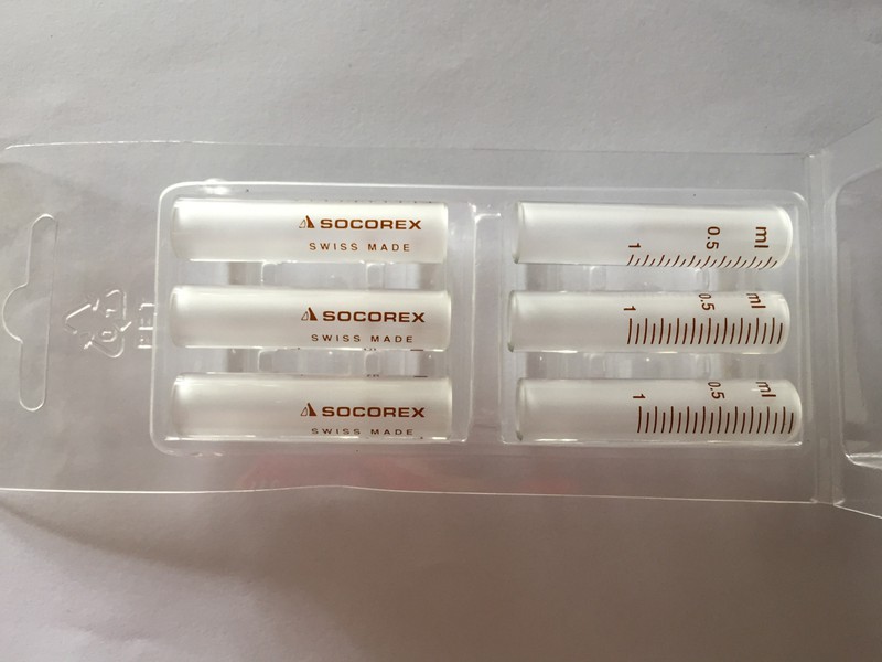 1 chiếc ống thủy Socorex 1ml