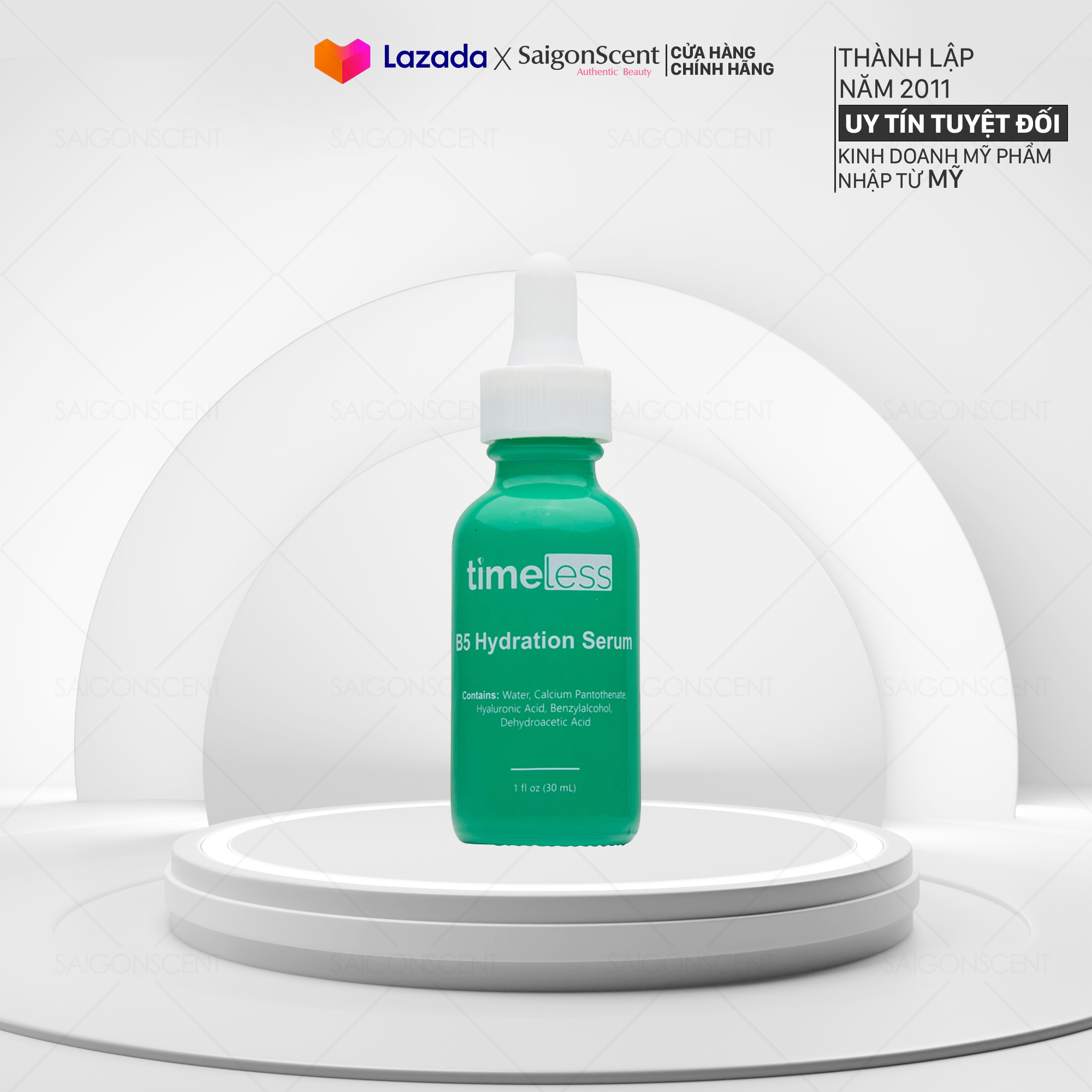 HÀNG CÔNG TY | [Saigon Scent] Tinh chất phục hồi da Timeless Vitamin B5 Hydration Serum 30mL