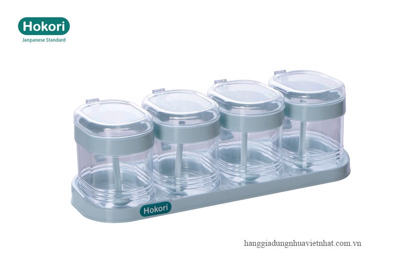 Lọ gia vị bộ 3, 4 hokori 2936