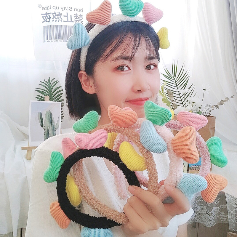 Băng đô cài tóc trái tim cho nữ
