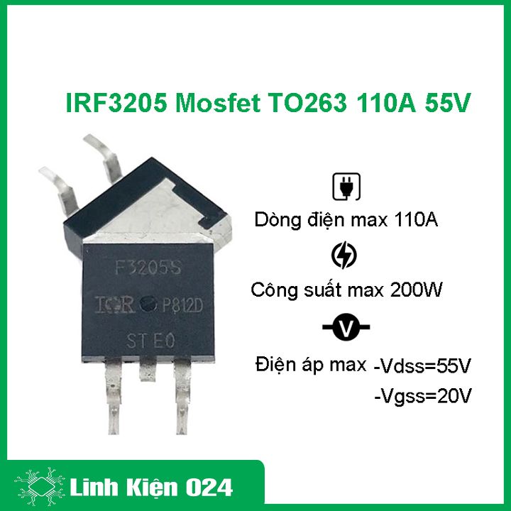 Irf3205 mosfet to-263 110a 55v n-ch