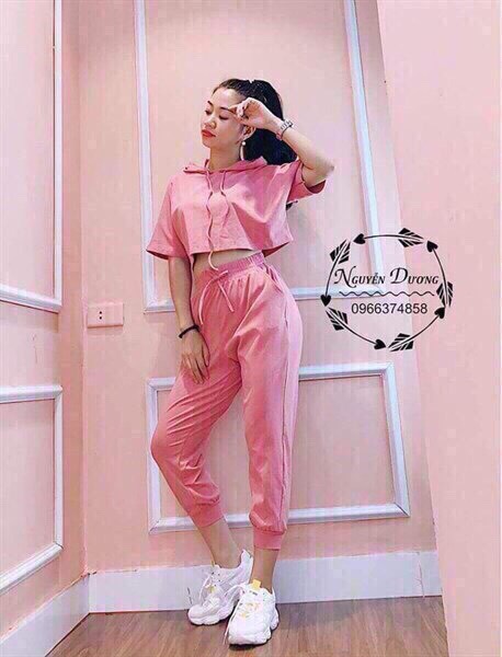 [HCM]SÉT BỘ ÁO CROPTOP QUẦN ỐNG ÔM