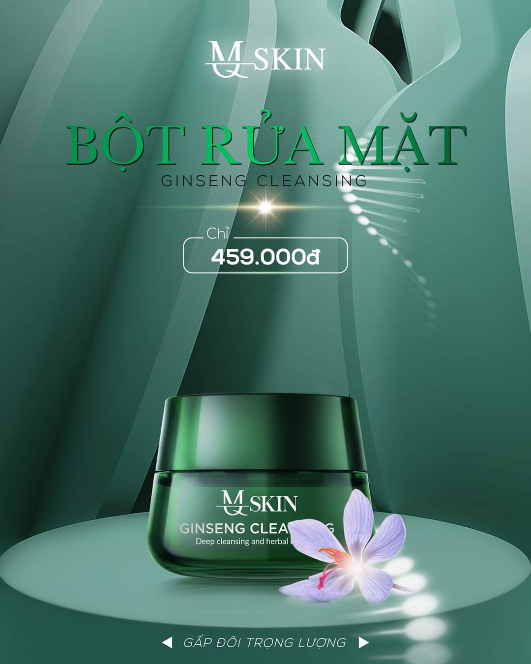 Bột Rữa Mặt Nhân Sâm Mq Skin 50g