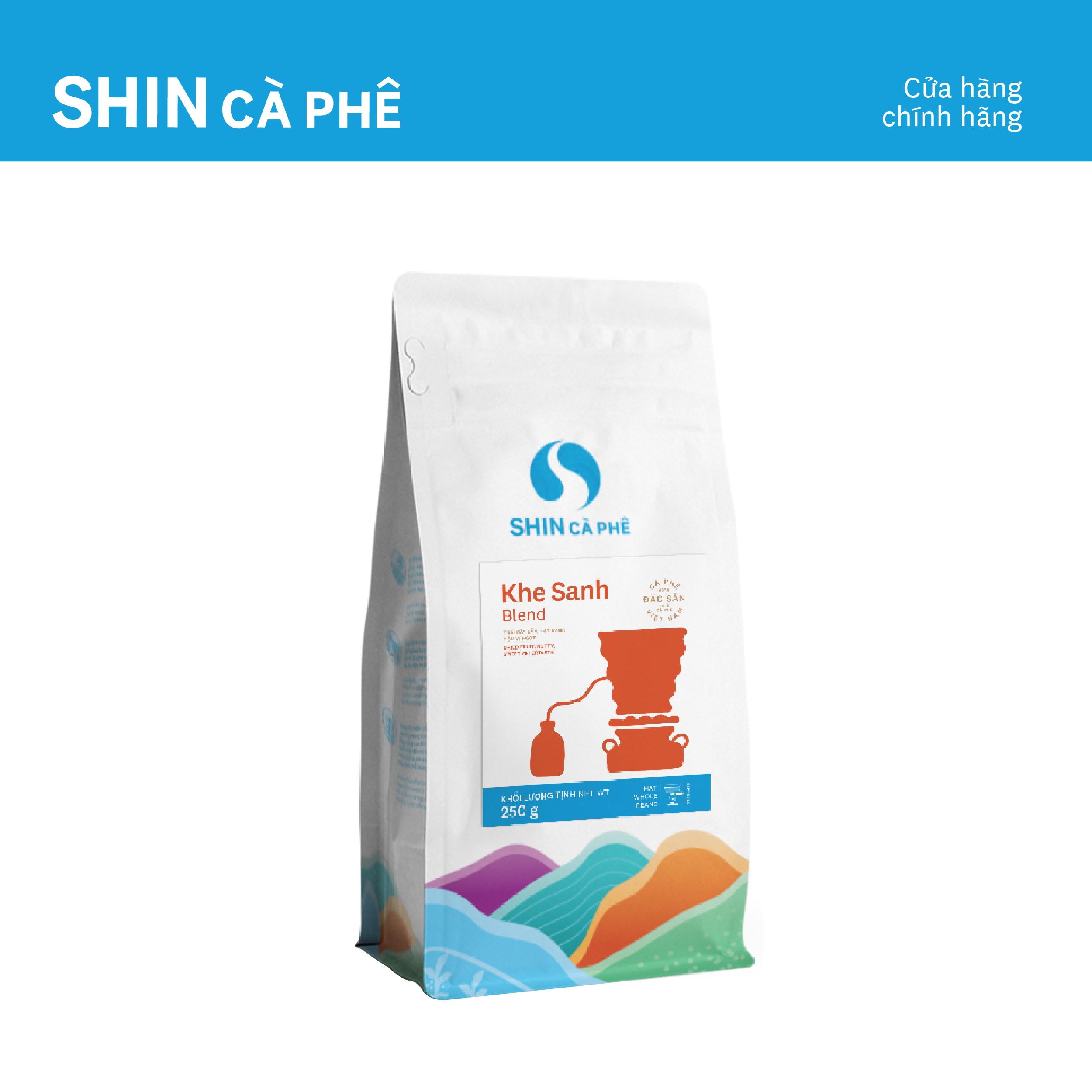 Cà phê Espresso Khe Sanh Blend - SHIN Cà Phê - Cà phê đặc sản pha máy - Gói 250g