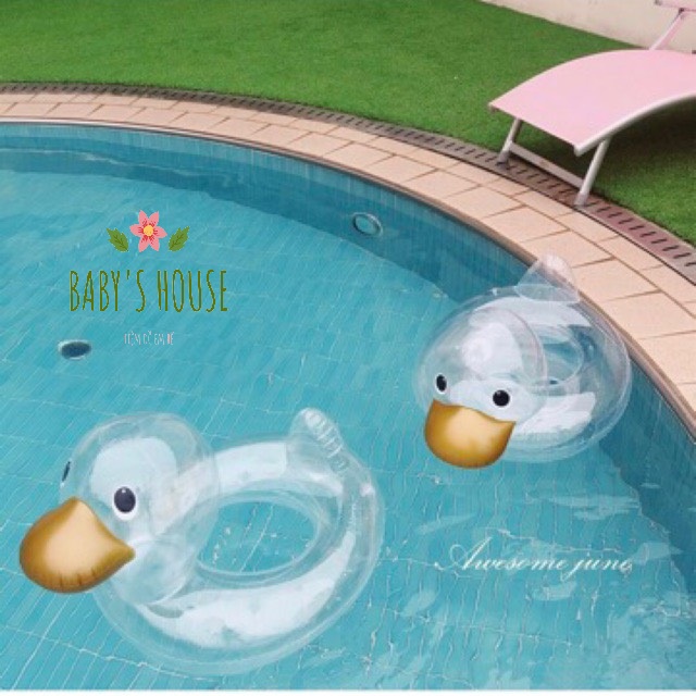 Phao bơi cho bé hình con vịt mỏ vàng PB04