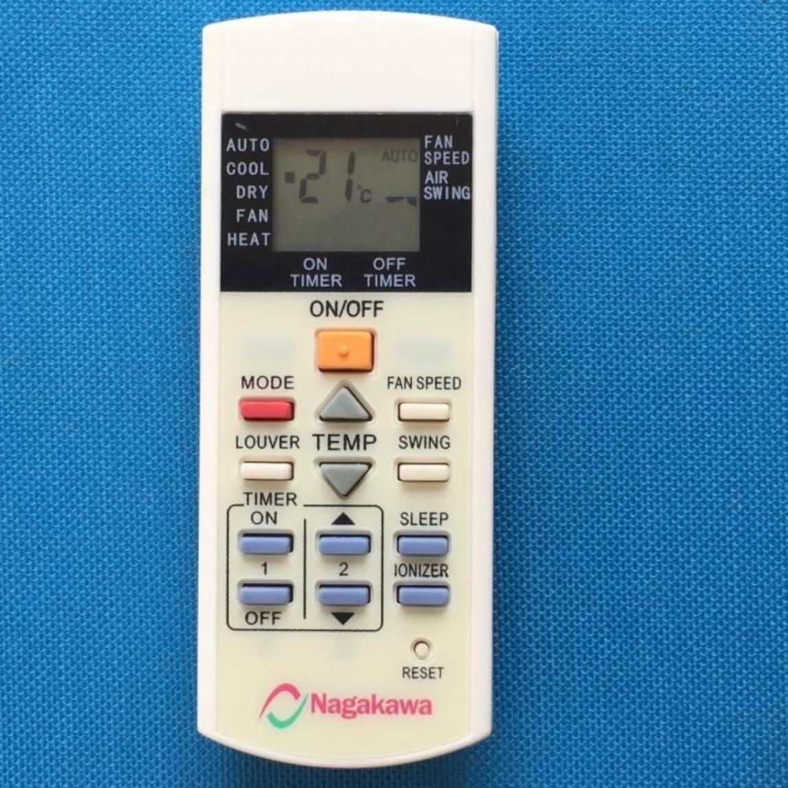 Điều khiển điều hòa nhiệt độ Nagakawa (mẫu 3)