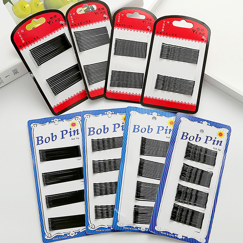 Kẹp Tăm , Màu Đen Thiết Kế Đơn Giản Xinh Xắn Phong Cách Hàn Quốc